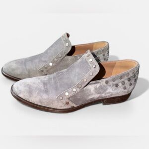 Laurence Dacade Paris Suede Studded Loafers